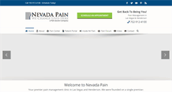 Desktop Screenshot of nevadapain.com